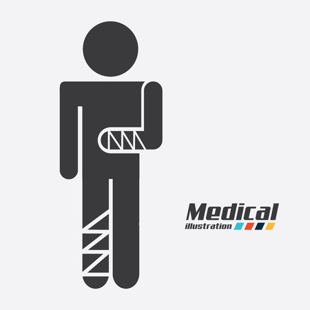 medical graphic design , vector illustrationのイラスト素材