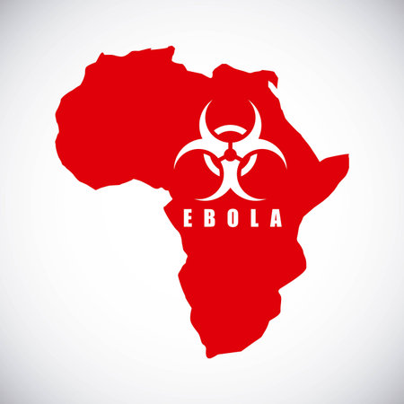 ebola graphic design , vector illustrationのイラスト素材