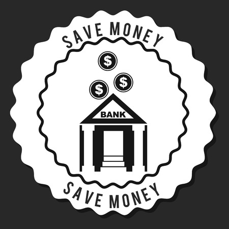 save money graphic design , vector illustrationのイラスト素材