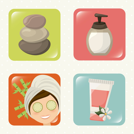 spa graphic design , vector illustrationのイラスト素材