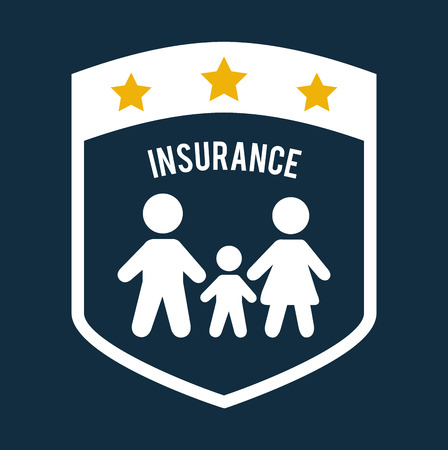 insurance graphic design , vector illustrationのイラスト素材