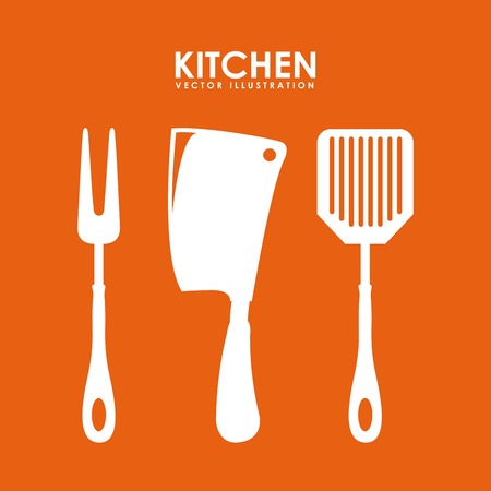 cutlery menu graphic design , vector illustrationのイラスト素材