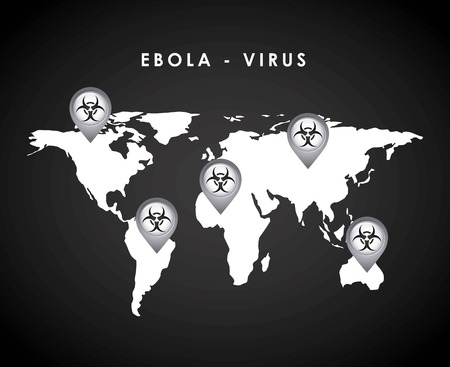 ebola graphic design , vector illustrationのイラスト素材