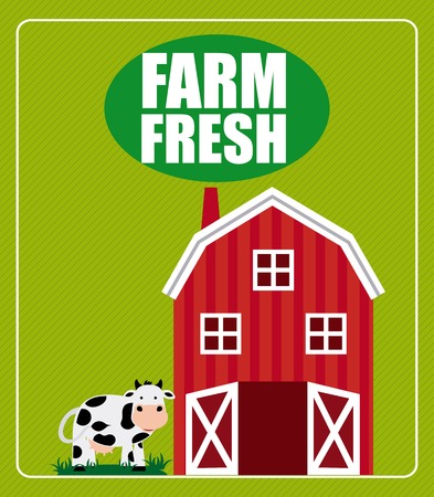 farm fresh graphic design , vector illustrationのイラスト素材