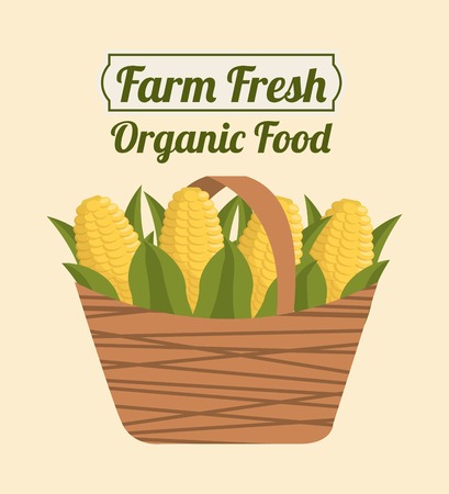 farm fresh graphic design , vector illustrationのイラスト素材