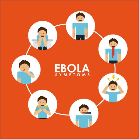 ebola graphic design , vector illustrationのイラスト素材