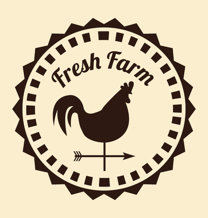 farm fresh graphic design , vector illustrationのイラスト素材