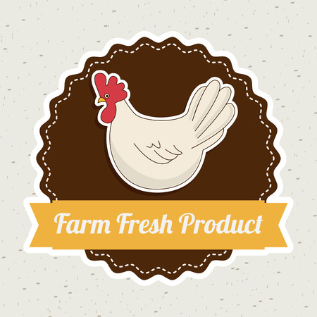 farm fresh graphic design , vector illustrationのイラスト素材