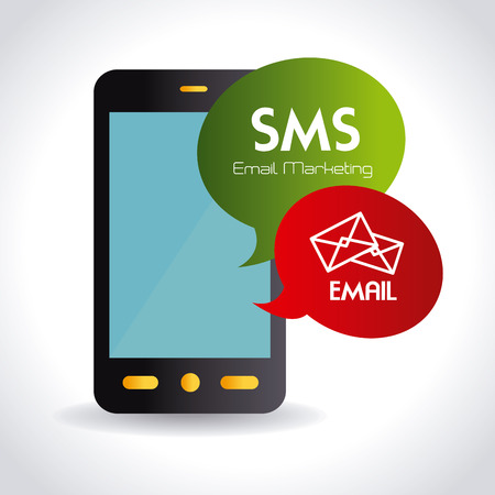 Marketing design over white background, vector illustrationのイラスト素材