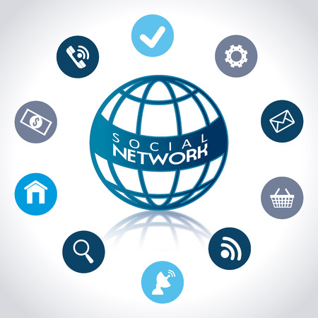 Marketing design over white background, vector illustrationのイラスト素材