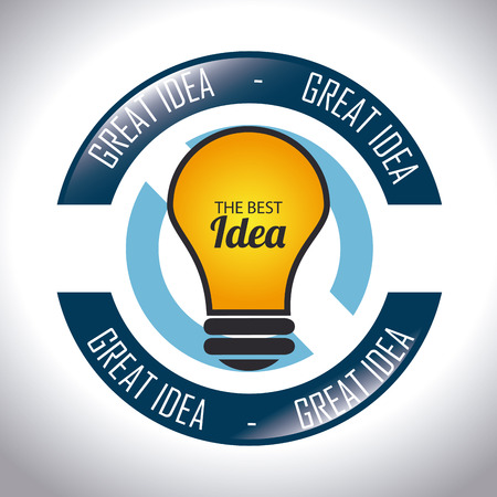 Idea design over white background, vector illustrationのイラスト素材