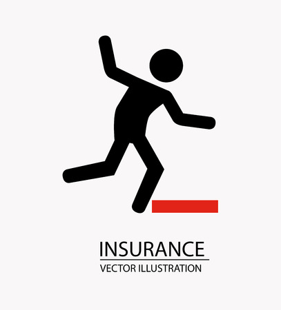 Insurance design over white background, vector illustrationのイラスト素材