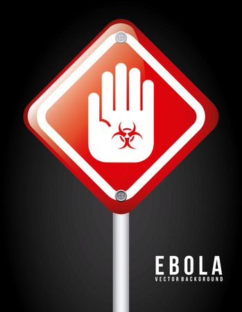 ebola graphic design , vector illustrationのイラスト素材