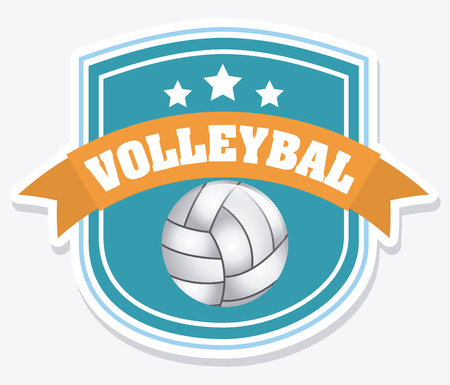 volleyball graphic design , vector illustrationのイラスト素材