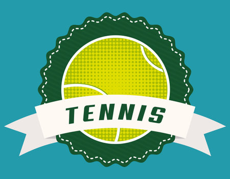 tennis graphic design , vector illustrationのイラスト素材