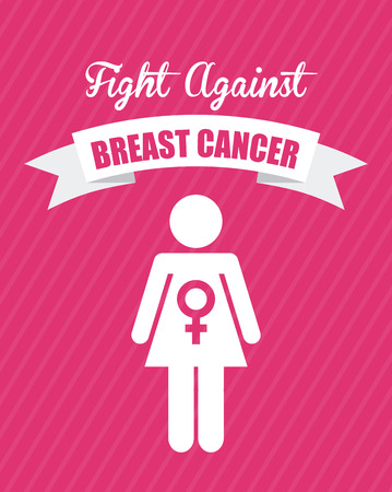 breast cancer graphic design , vector illustrationのイラスト素材