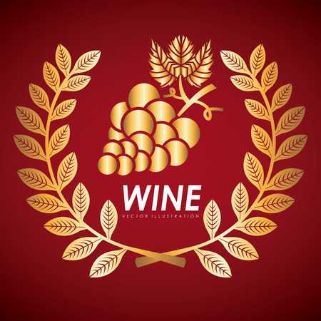 wine graphic design , vector illustrationのイラスト素材