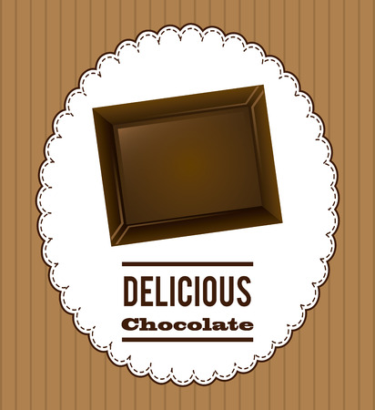 chocolate graphic design , vector illustrationのイラスト素材