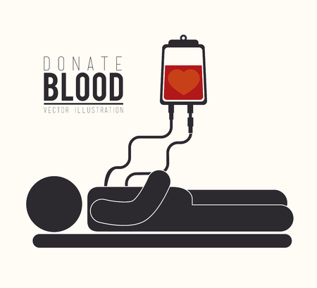 Blood design over white background, vector illustrationのイラスト素材