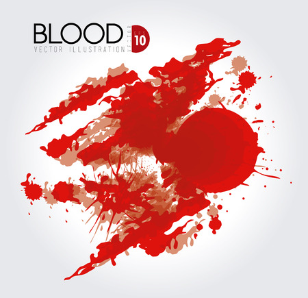 Blood design over white background, vector illustrationのイラスト素材