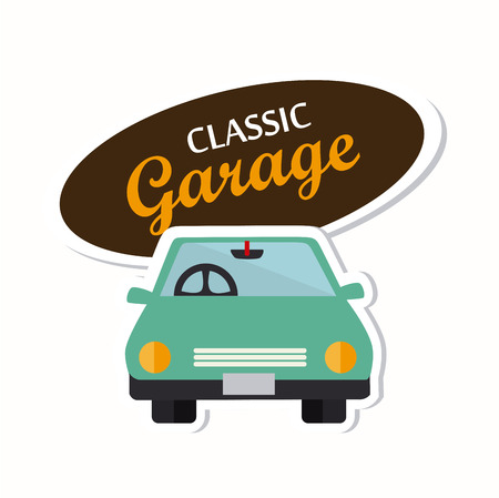 Garage design over white background,vector illustrationのイラスト素材