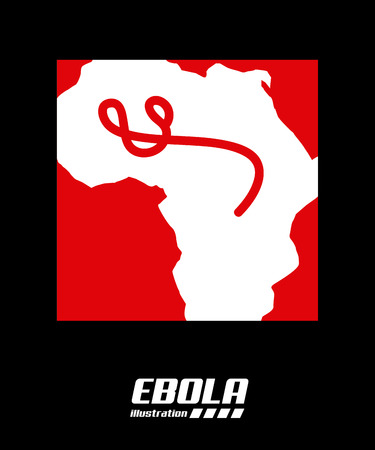 ebola graphic design , vector illustrationのイラスト素材
