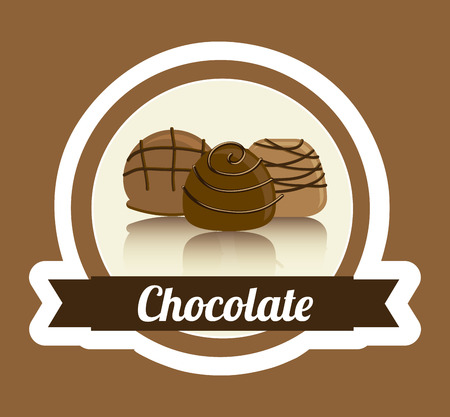 chocolate graphic design , vector illustrationのイラスト素材