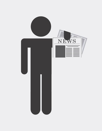 news graphic design , vector illustrationのイラスト素材