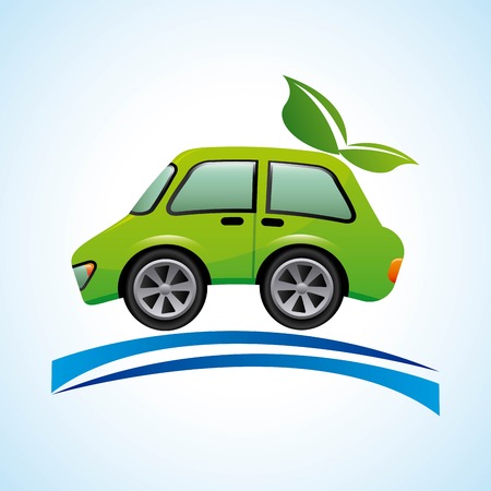 eco car graphic design , vector illustrationのイラスト素材