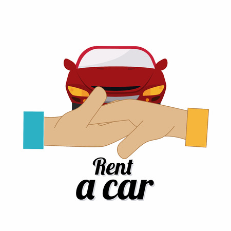 Car design over white background, vector illustrationのイラスト素材