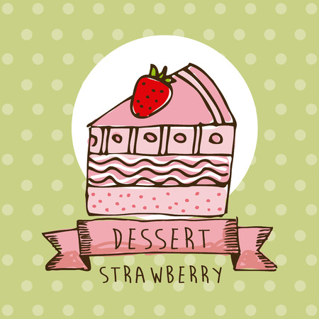 cake graphic design , vector illustrationのイラスト素材