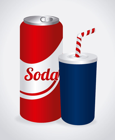 Drinks design over white background, vector illustrationのイラスト素材
