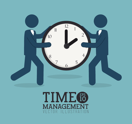 Business design over blue background, vector illustrationのイラスト素材