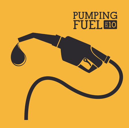 Industry design over yellow background, vector illustrationのイラスト素材