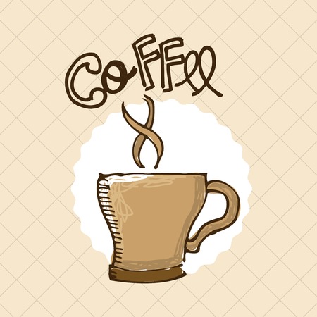coffee graphic design , vector illustrationのイラスト素材