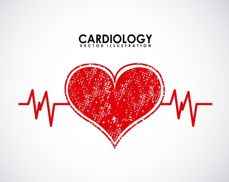 cardiology graphic design , vector illustrationのイラスト素材