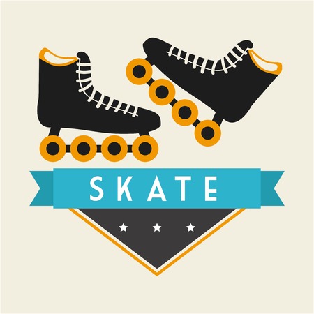 skate graphic design , vector illustrationのイラスト素材