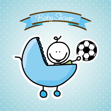 baby shower graphic design , vector illustrationのイラスト素材