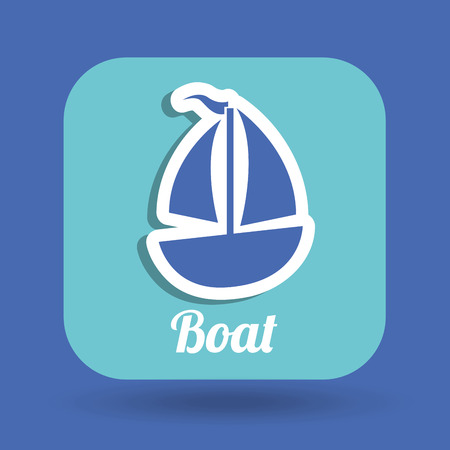 boat graphic design , vector illustrationのイラスト素材