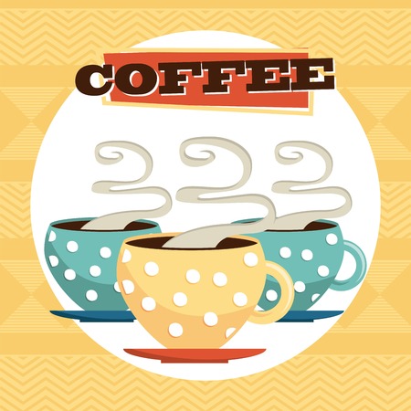 coffee graphic design , vector illustrationのイラスト素材