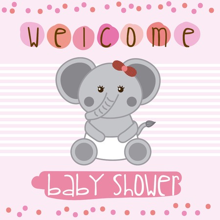 baby shower graphic design , vector illustrationのイラスト素材