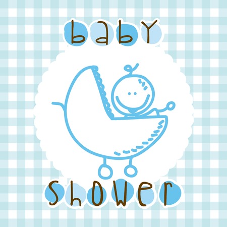 baby shower graphic design , vector illustrationのイラスト素材