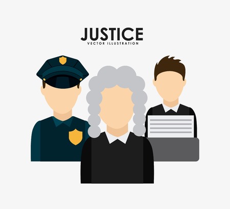 justice graphic design , vector illustrationのイラスト素材