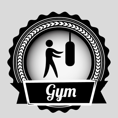 fitness graphic design , vector illustrationのイラスト素材