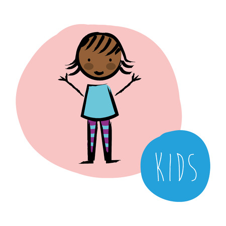 kids graphic design , vector illustrationのイラスト素材