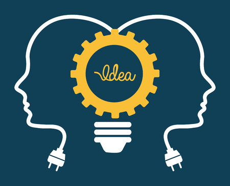 idea graphic design , vector illustrationのイラスト素材