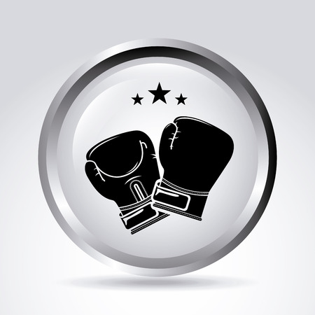 boxing graphic design , vector illustrationのイラスト素材