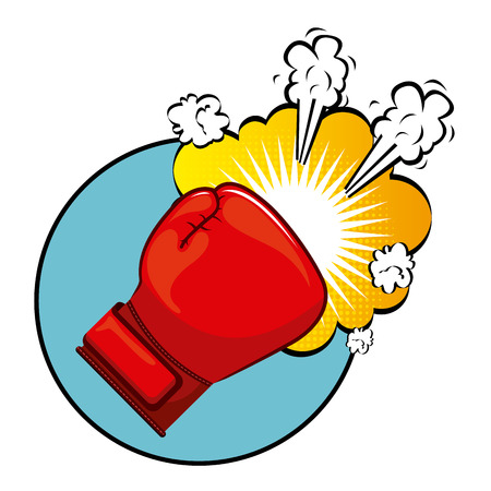 boxing graphic design , vector illustrationのイラスト素材