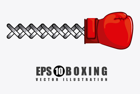 boxing graphic design , vector illustrationのイラスト素材