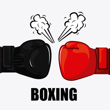 boxing graphic design , vector illustrationのイラスト素材